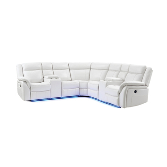 Sectional PRAF CRLS With LED - White — thumbnail 4