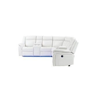Sectional PRAF CRLS With LED - White — thumbnail 5