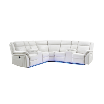 Sectional PRAF CRLS With LED - White — thumbnail 6