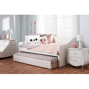 Baxton studio cf8755whitedaybed 10