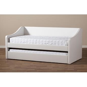 Baxton studio cf8755whitedaybed 11