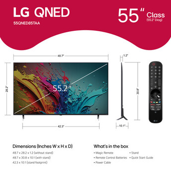 LG QNED85T Series 55" 4K HDR Smart Quantum Dot NanoCell LED TV — thumbnail 12