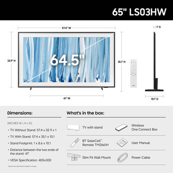 Samsung LS03HW The Frame Pro 65" 4K HDR Smart Quantum Dot Mini-LED TV (2026) — thumbnail 13