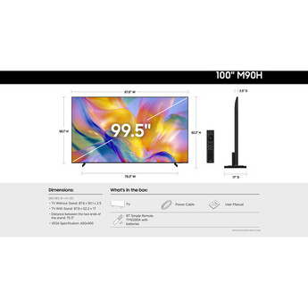 Samsung M90H 100" 4K HDR Smart Mini-LED TV — thumbnail 5