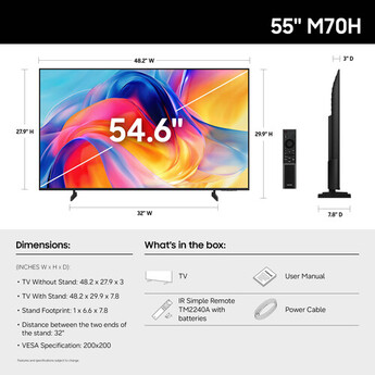 Samsung M70H 55" 4K HDR Smart Mini-LED TV — thumbnail 14