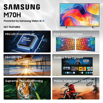 Samsung M70H 55" 4K HDR Smart Mini-LED TV — thumbnail 5