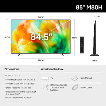 Samsung M80H 85" 4K HDR Smart Mini-LED TV — thumbnail 13