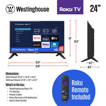 Westinghouse 24 inch HD Smart Roku TV — thumbnail 5