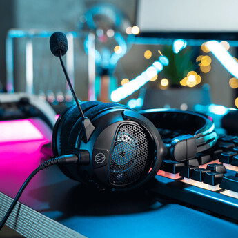 Audio Technica ATH-GDL3 Open-Back Over-Ear Gaming Headset (Black) — thumbnail 6