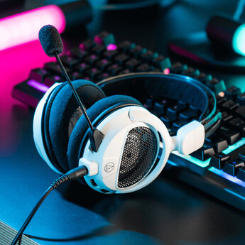 Audio Technica ATH-GDL3 Open-Back Over-Ear Gaming Headset (White) — thumbnail 6