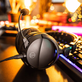 Audio Technica ATH-GL3 Over-Ear Gaming Headset (Black) — thumbnail 6