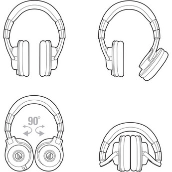 Audio-Technica ATH-M40x Monitor Headphones (Black) — thumbnail 7