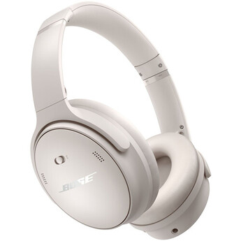 Bose QuietComfort Wireless Over-Ear Active Noise Canceling Headphones (White Smoke)