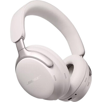 Bose QuietComfort Ultra Wireless Noise Canceling Over-Ear Headphones (White, ...