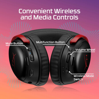 HyperX Cloud III S Wireless Gaming Headset (Black/Red) — thumbnail 10