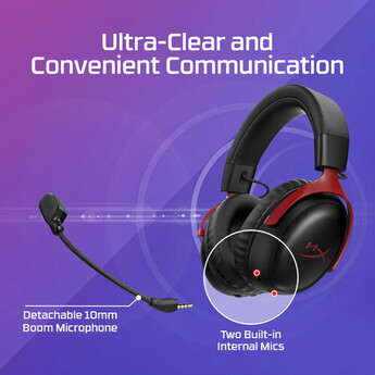HyperX Cloud III S Wireless Gaming Headset (Black/Red) — thumbnail 16