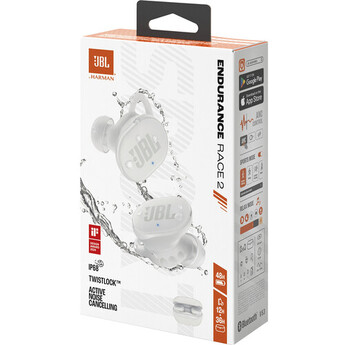 JBL Endurance Race 2 True Wireless Noise-Canceling Earbuds (White) — thumbnail 10