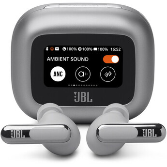 JBL Live Beam 3 Noise-Canceling True Wireless Earbuds (Silver)