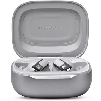 JBL Live Beam 3 Noise-Canceling True Wireless Earbuds (Silver) — thumbnail 6