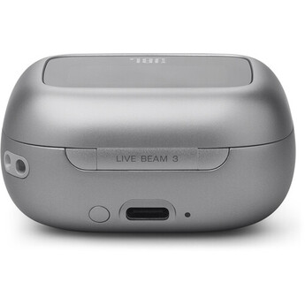 JBL Live Beam 3 Noise-Canceling True Wireless Earbuds (Silver) — thumbnail 7