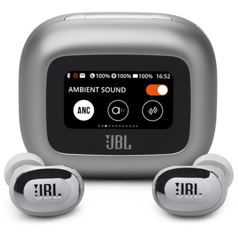 JBL Live Buds 3 True Wireless Noise-Canceling Earbuds (Silver)