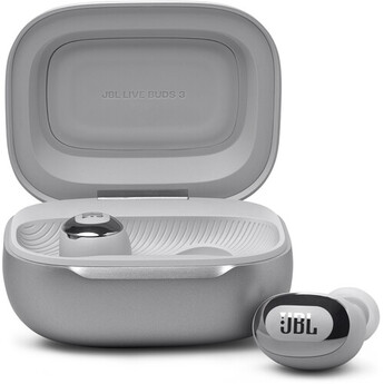 JBL Live Buds 3 True Wireless Noise-Canceling Earbuds (Silver) — thumbnail 3