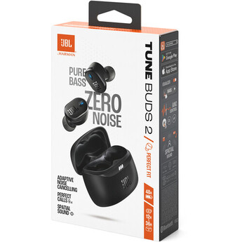 JBL Tune Buds 2 Wireless Noise-Canceling Earbuds (Black) — thumbnail 11