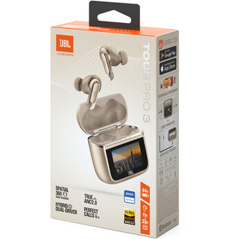 JBL Tour Pro 3 True Wireless Noise-Canceling Earbuds (Latte) — thumbnail 14