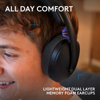 Logitech G G325 LIGHTSPEED Wireless Gaming Headset (Black) — thumbnail 3