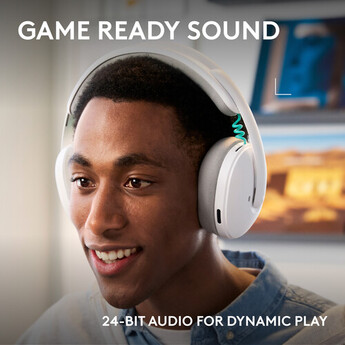 Logitech G G325 LIGHTSPEED Wireless Gaming Headset (White) — thumbnail 2