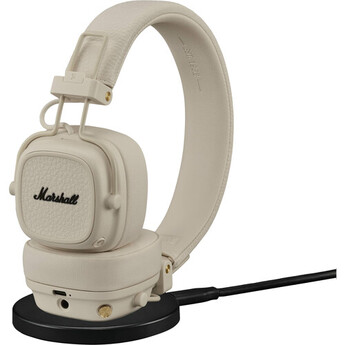 marshall Major V On-Ear Wireless Bluetooth Headphones (Cream) — thumbnail 5