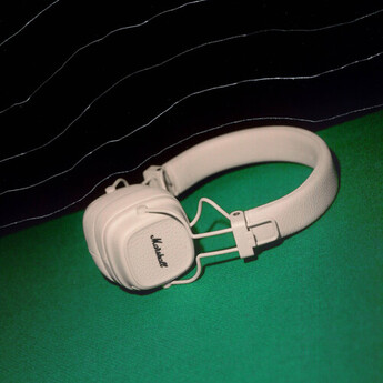 marshall Major V On-Ear Wireless Bluetooth Headphones (Cream) — thumbnail 7