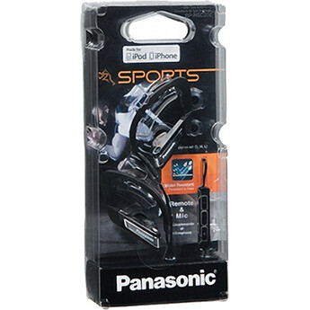 Panasonic RP-HSC200 Stereo In-Ear Clip-On Headphones with Mic/Remote (Black) — thumbnail 2