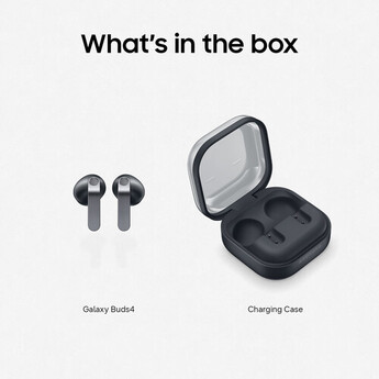 Samsung Galaxy Buds4 Noise-Canceling Earbuds (Black) — thumbnail 8
