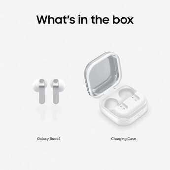 Samsung Galaxy Buds4 Noise-Canceling Earbuds (White) — thumbnail 10