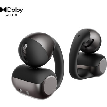 SHOKZ OpenDots 2 Open-Ear Clip-On Earbuds (Black) — thumbnail 4