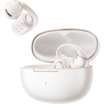 SHOKZ OpenDots 2 Open-Ear Clip-On Earbuds (Pearl White)