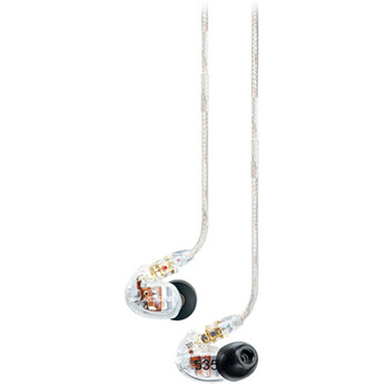Shure SE535 Sound Isolating In-Ear Stereo Headphones (Clear)