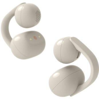 Sony LinkBuds Clip True Wireless Noise-Canceling Open Earbuds (Greige) — thumbnail 4