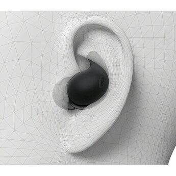 Sony LinkBuds Fit True Wireless Noise-Canceling Earbuds (Black) — thumbnail 9