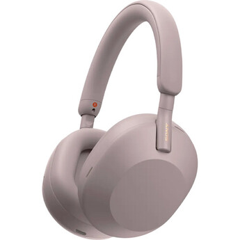 Sony WH-1000XM5 Noise-Canceling Wireless Over-Ear Headphones (Smoky Pink)