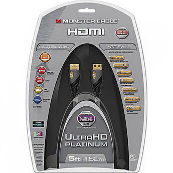 Monster Platinum 5 Ft. 4K Ultra HD HDMI Cable