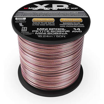 Monster XP Speaker Wire Copper Cable Spool, 14 AWG, 50 ft