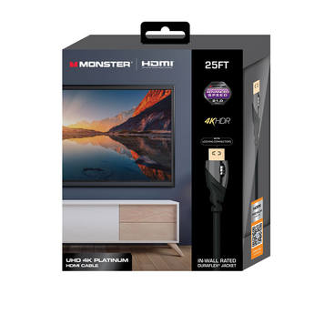Monster Essentials 25 ft. 4K Platinum HDMI Cable