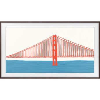 Samsung Customizable Bezel for the 2021 65" The Frame TV (Modern Brown)