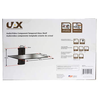UAX Universal Glass Shelf Wall Mount — thumbnail 4