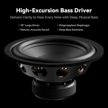 Fosi Audio SW10 10" 500W Active Subwoofer — thumbnail 8