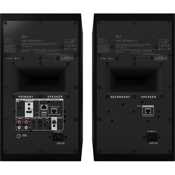 Klipsch The Sevens Powered Bookshelf Speakers -Pair (Ebony) — thumbnail 2