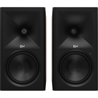 Klipsch The Sevens Powered Bookshelf Speakers -Pair (Walnut0 — thumbnail 5