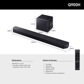Samsung Q900H 7.1.2-Channel Dolby Atmos Soundbar System (2026) — thumbnail 17